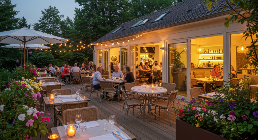 Restaurant avec terrasse