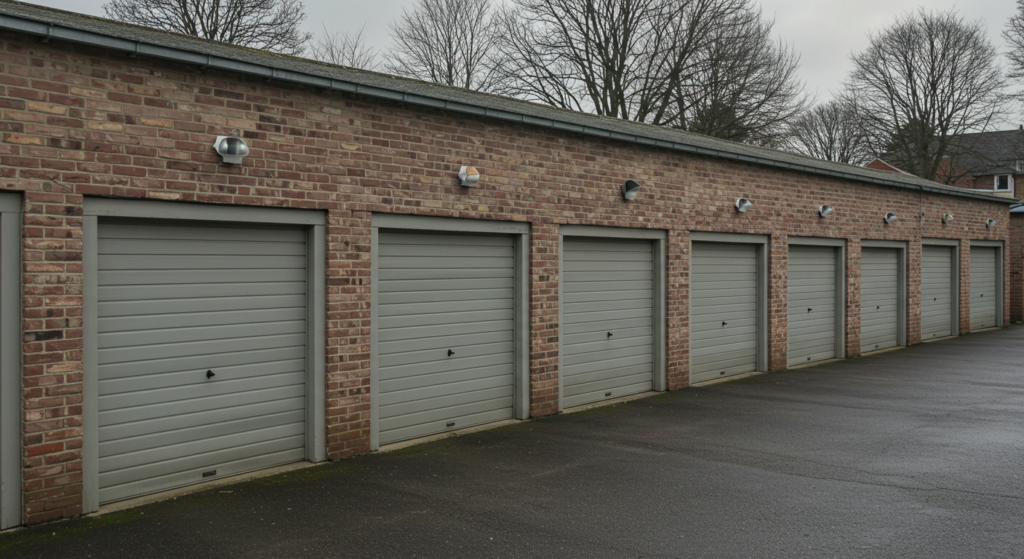 Construction d'un garage en batterie