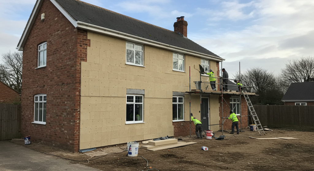 Travaux d'isolation thermique par l'extérieur