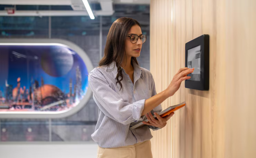 Contrôle d’accès : visiophone avec clavier digicode intégré